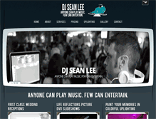 Tablet Screenshot of djseanlee.com